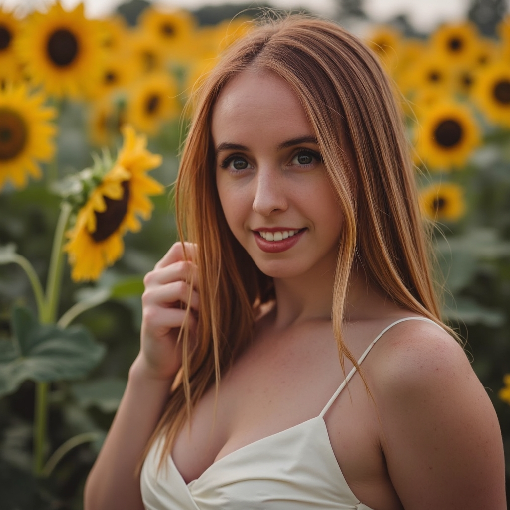 AI-generated professional headshot of Emma, showcasing PhotoDrip's portrait quality