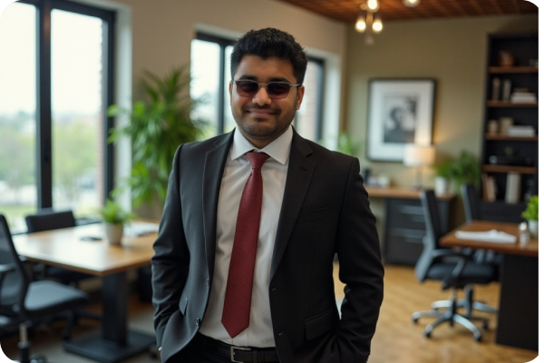 Premium AI-generated professional portrait demonstrating PhotoDrip's cutting-edge technology